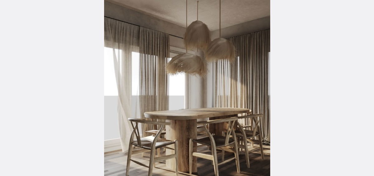 Wabi Sabi Interior Design  Rendering thumb