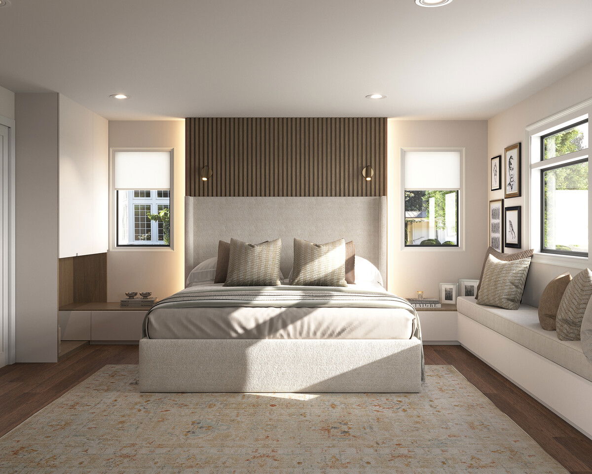 Modern High End Bedroom Remodel  Rendering thumb