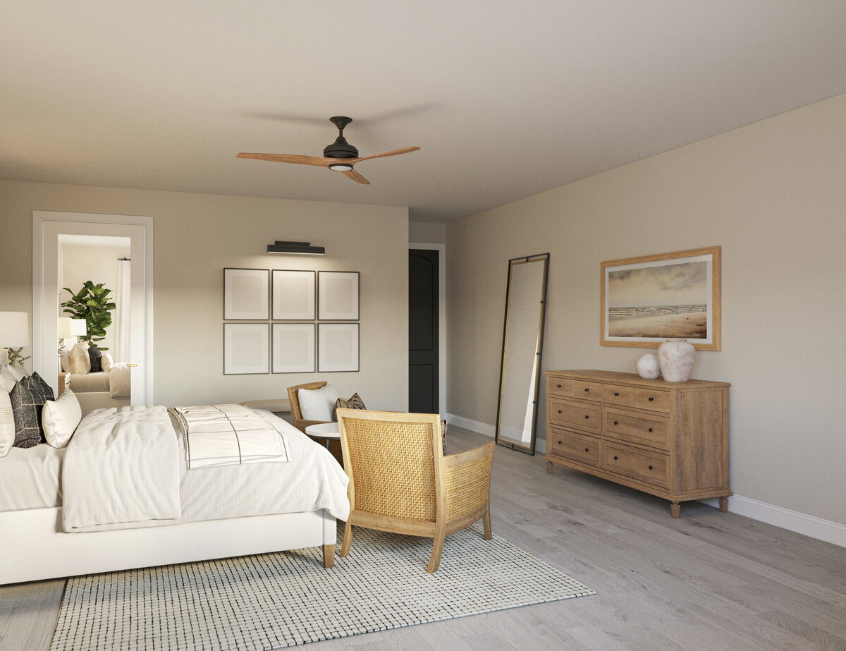 Coastal Contemporary Home Design Rendering thumb