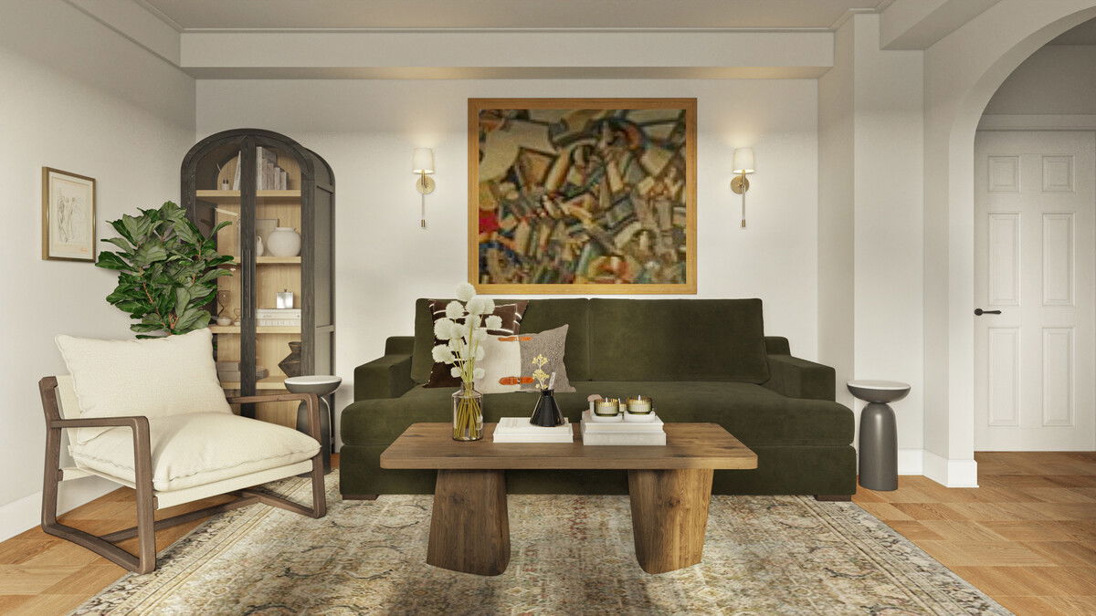 Stylish & Cozy Living Home Remodel Rendering thumb