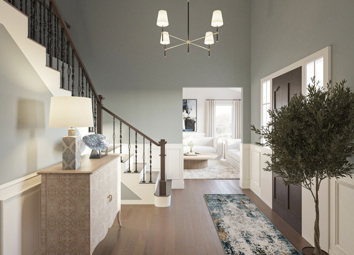 Sophisticated Modern Home Design Rendering thumb