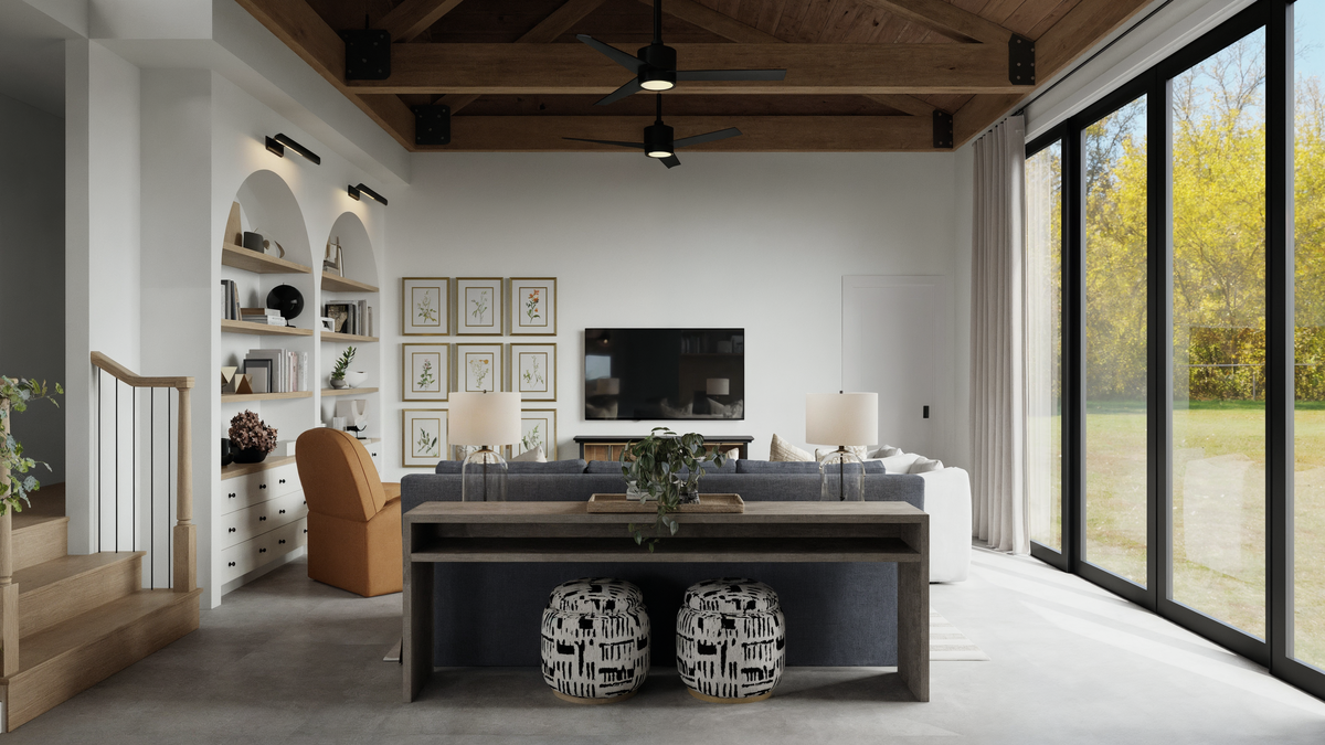 Modern Farmhouse Style Home Renovation Rendering thumb