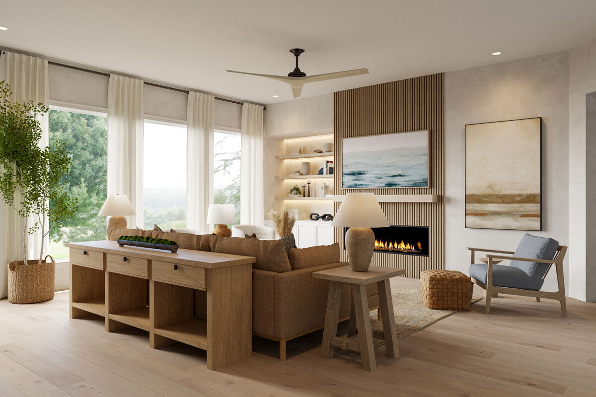 Elegant & Inviting Transitional Home Renovation Rendering thumb