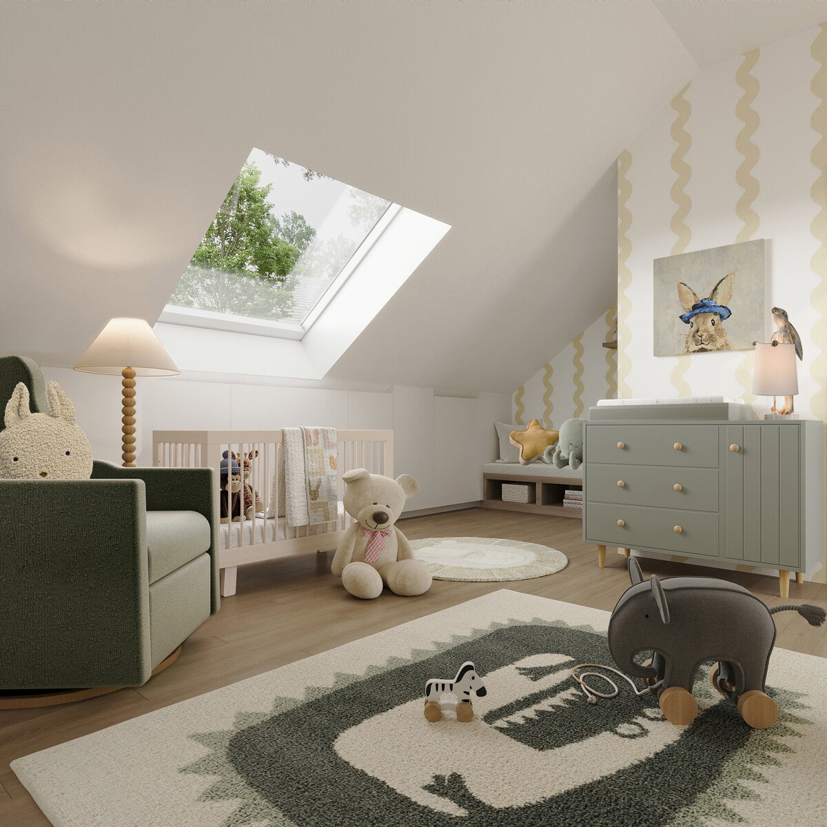 Stylish Modern Organic Home Remodel Rendering thumb
