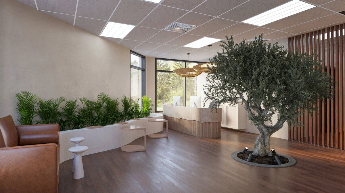 Serene Wellness Center Design with Natural Touches Rendering thumb