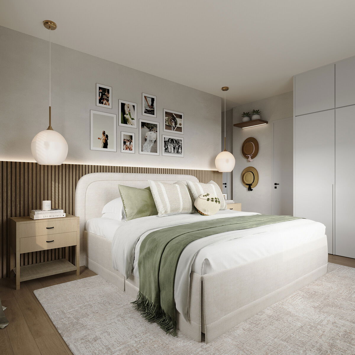 Serene Minimalism Apartment Renovation Rendering thumb