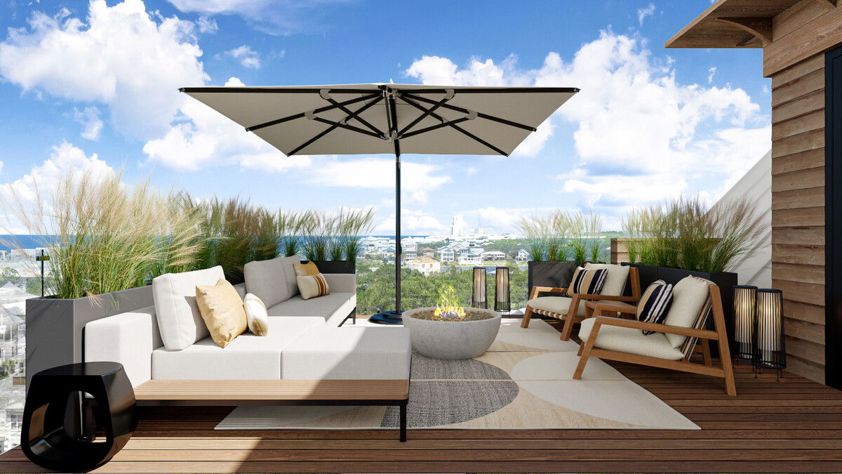 California Modern Style Home Renovation Rendering thumb