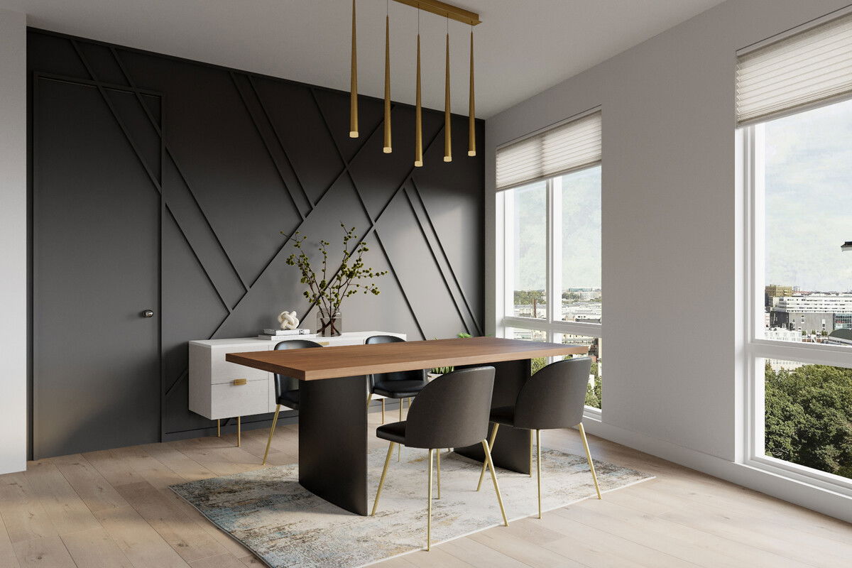 Modern Condo Interior Design Renovation Rendering thumb
