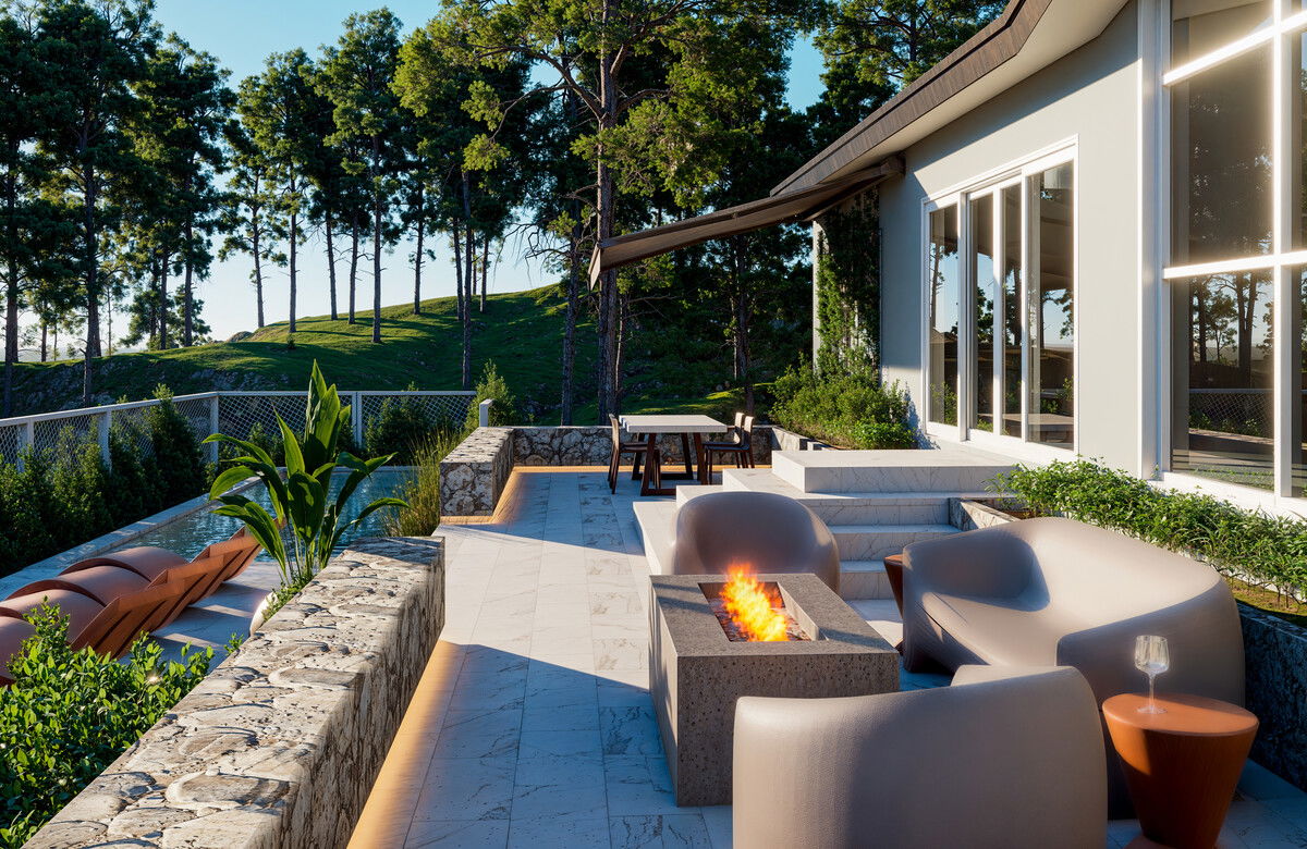 Tropical Luxe Patio Remodel Rendering thumb
