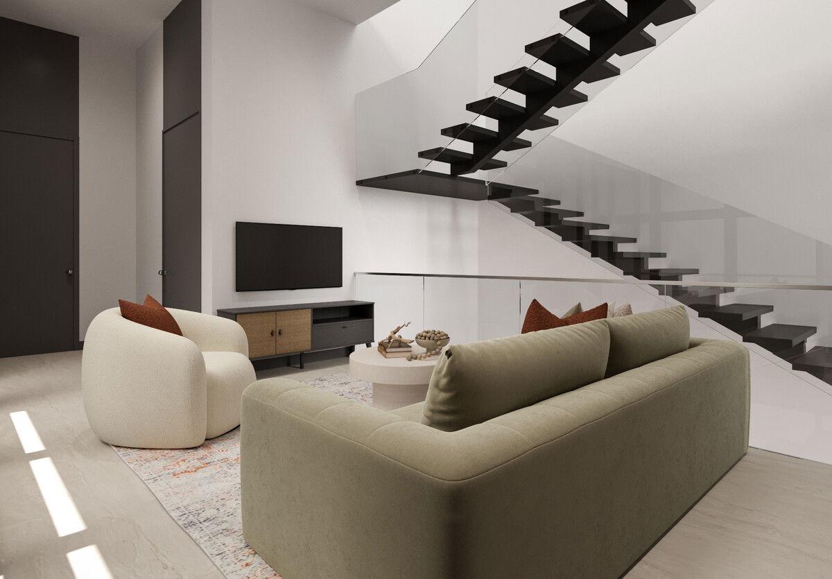 Fresh Comfortable & Inviting Modern Home Design Rendering thumb