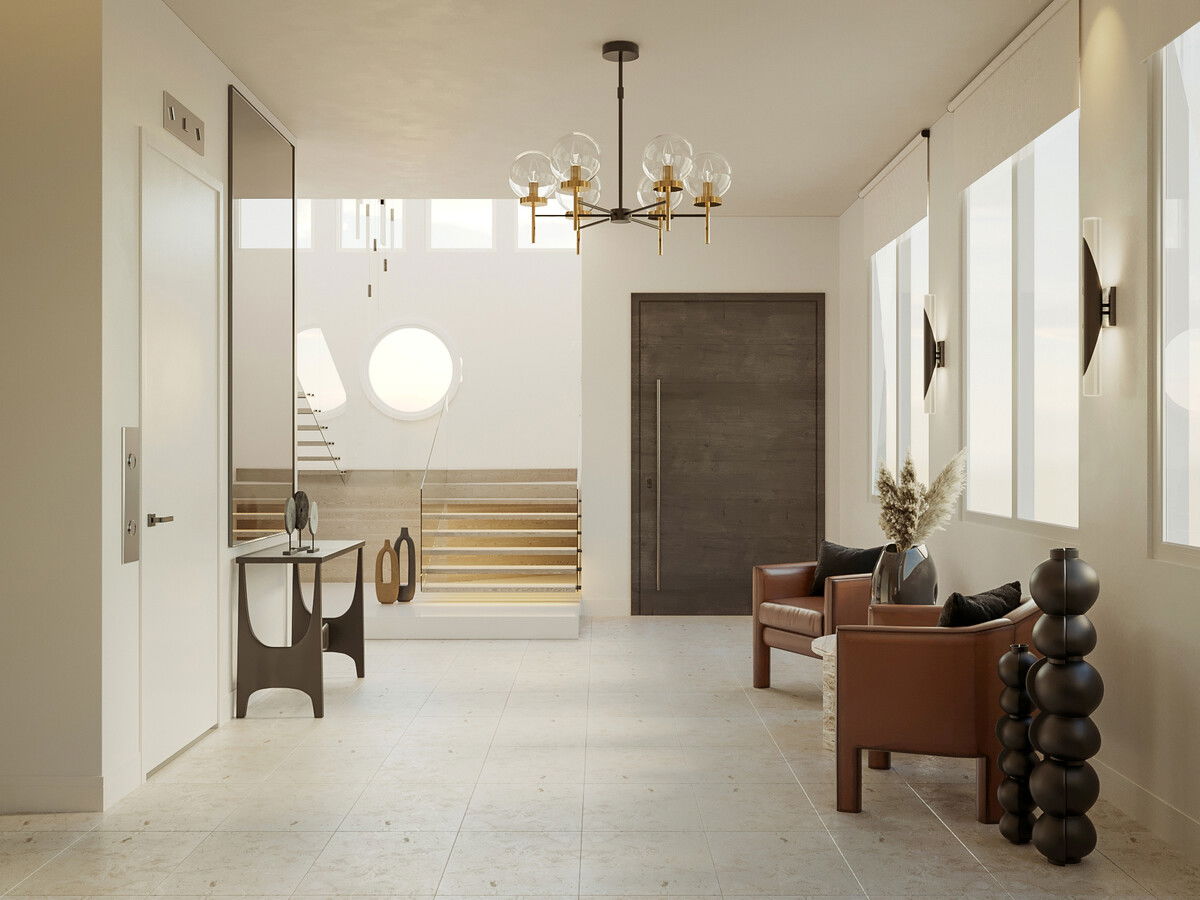 California Modern Style Home Renovation Rendering thumb