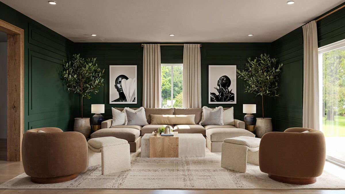 Timeless Luxury Sophisticated Home Design Rendering thumb