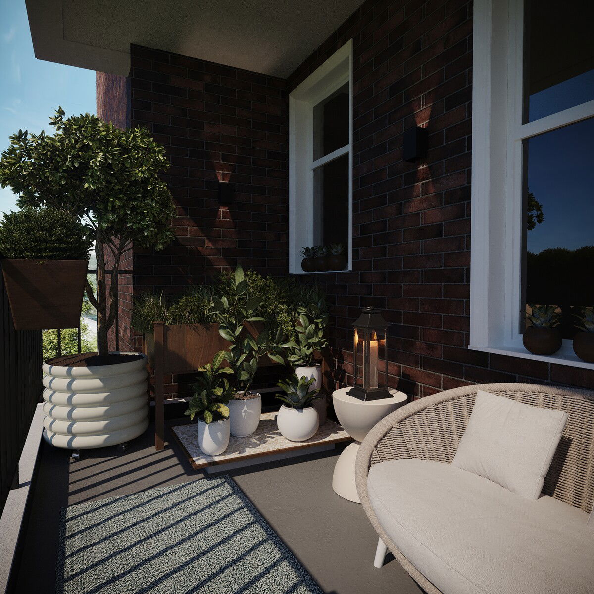 Serene Minimalism Apartment Renovation Rendering thumb