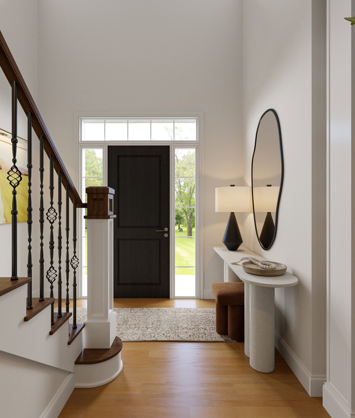 Sophisticated Modern Transitional Home Design Rendering thumb