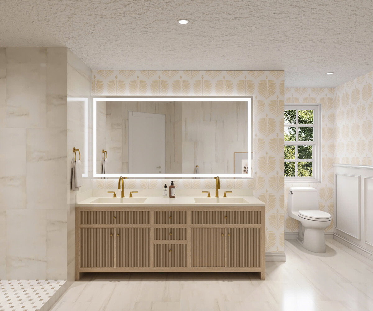 Fresh & Modern Bathroom Transformation Rendering thumb
