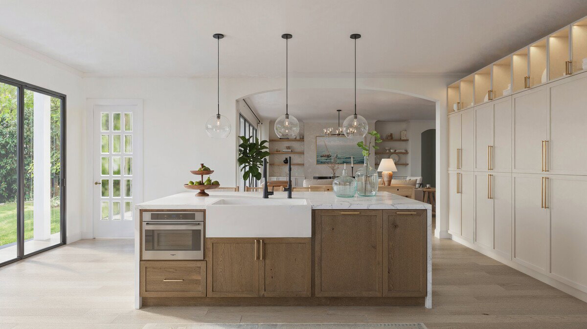 Coastal Contemporary Home Design Rendering thumb