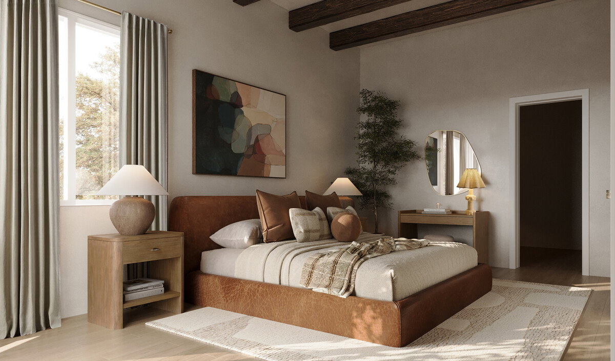 Stylish Modern Organic Home Remodel Rendering thumb