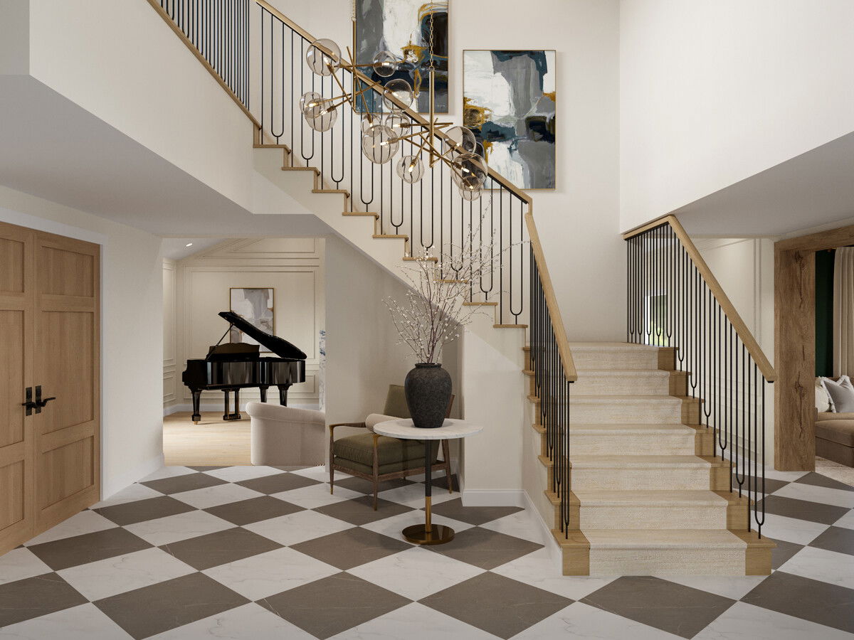 Timeless Luxury Sophisticated Home Design Rendering thumb