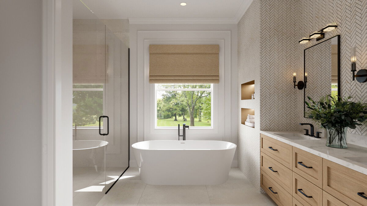 Inviting New Home with Modern & Classic Design Rendering thumb