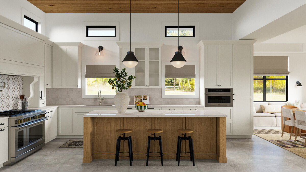 French Cottage Home Renovation Rendering thumb