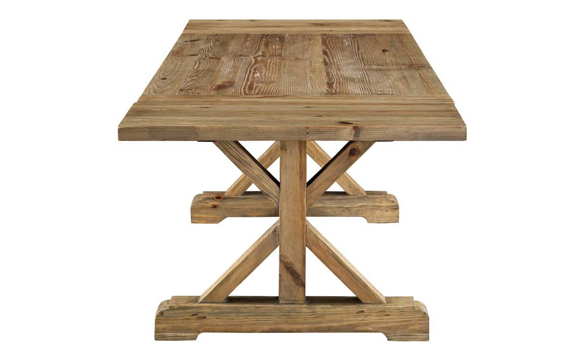 Extendable Light Wood Dining Table, by Modway Furniture, 36" length x 102.5" width x 30" height View 2