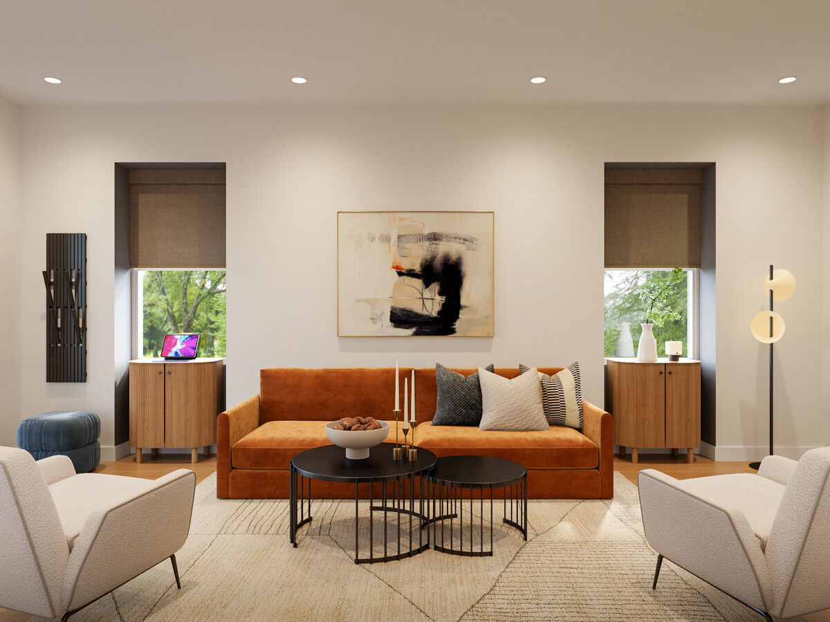 Sleek & Sophisticated Home Design Rendering thumb