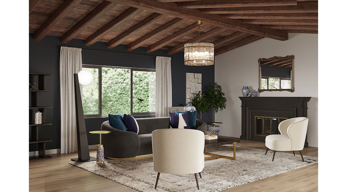 Relaxing Spanish Home Design Rendering thumb