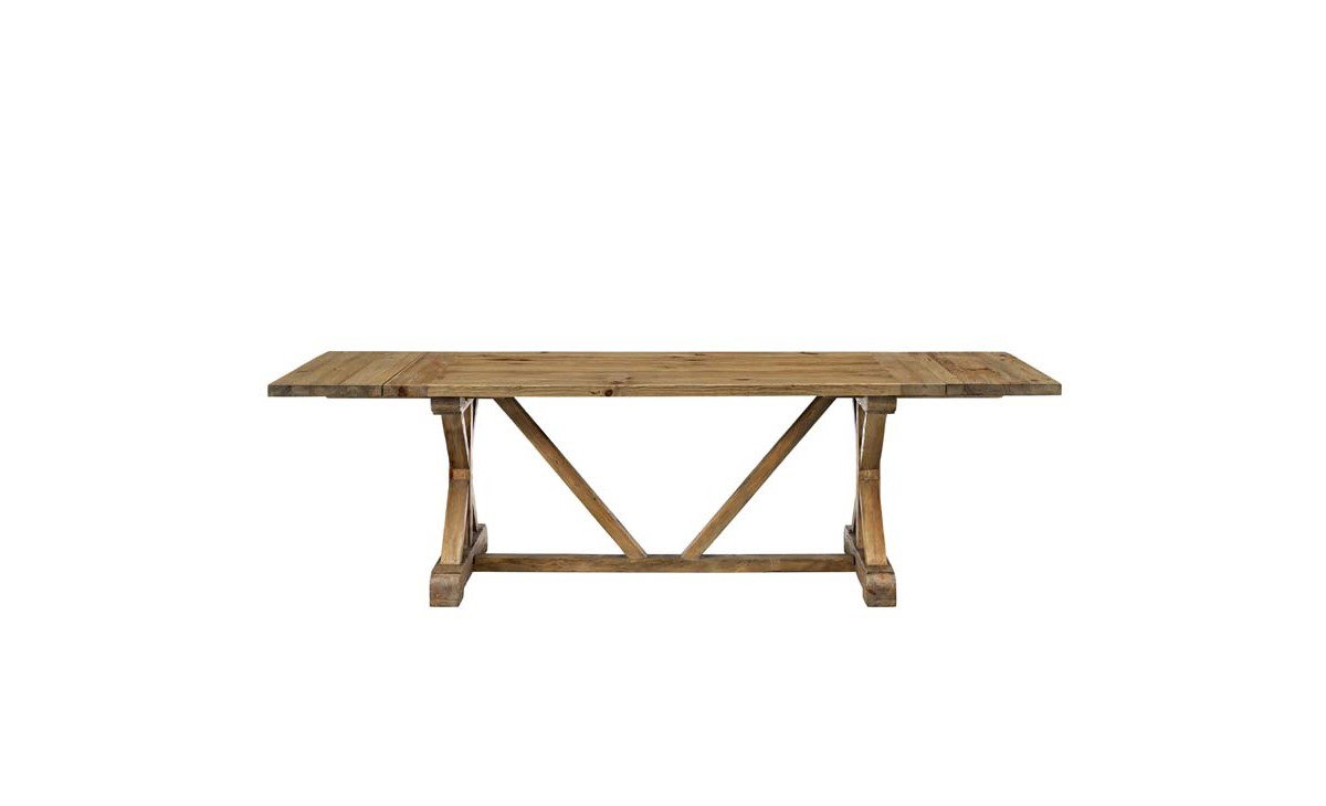 Extendable Light Wood Dining Table, by Modway Furniture, 36" length x 102.5" width x 30" height View 3