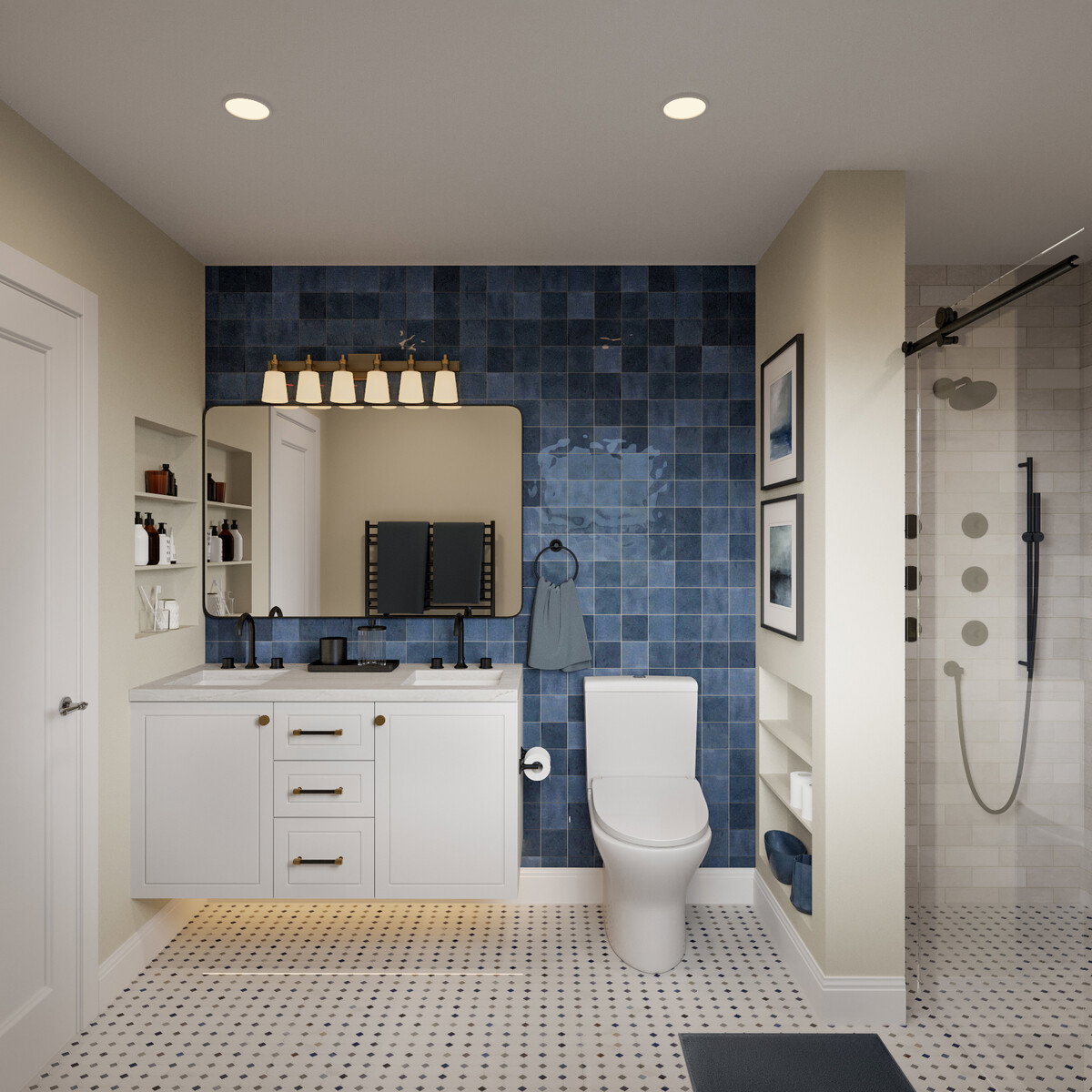 Transitional Beach House Renovation with Modern Touches Rendering thumb