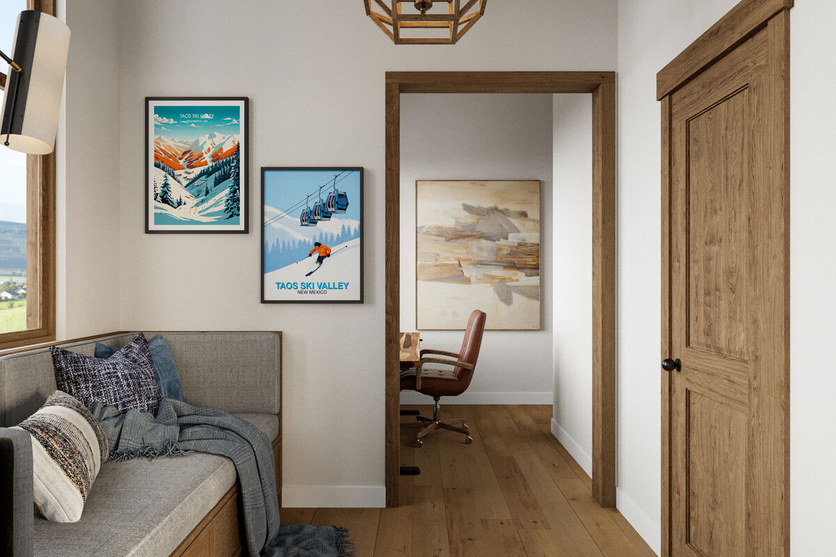 Modern Mountain Home Design with Cozy Vibes Rendering thumb