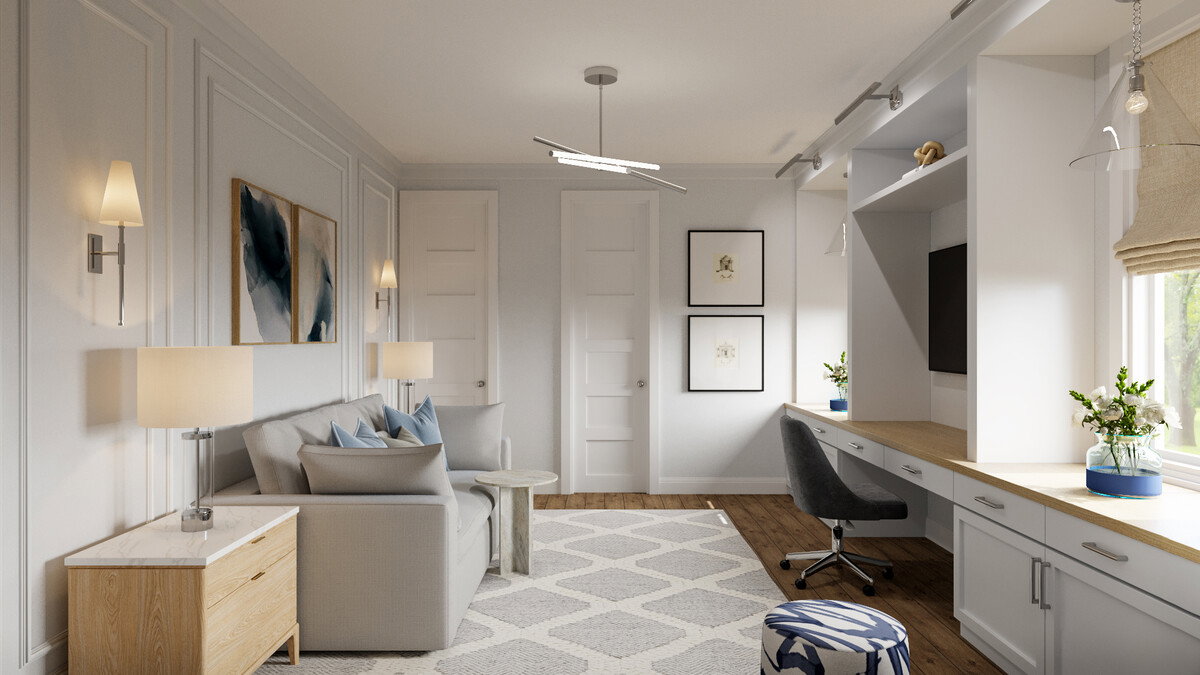 Inviting and Elevated Interior Transformation Rendering thumb