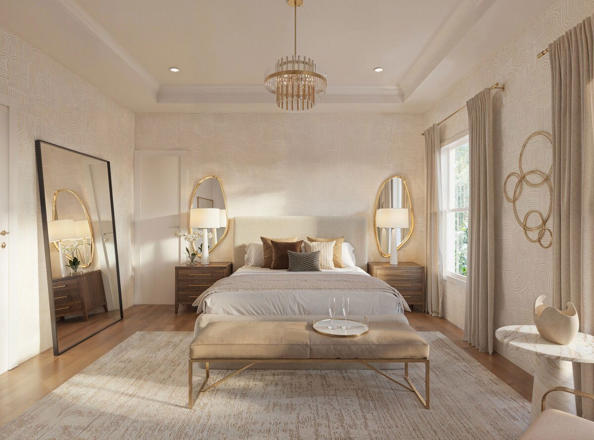 Contemporary Cozy Elegant Home Remodel Rendering thumb