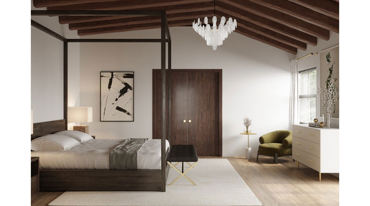 Relaxing Spanish Home Design Rendering thumb