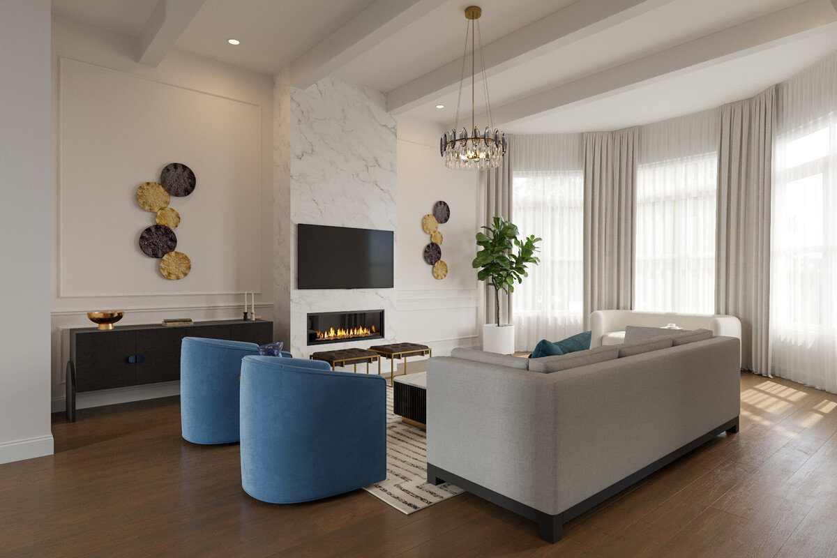Modern Luxury Home Transformation Rendering thumb