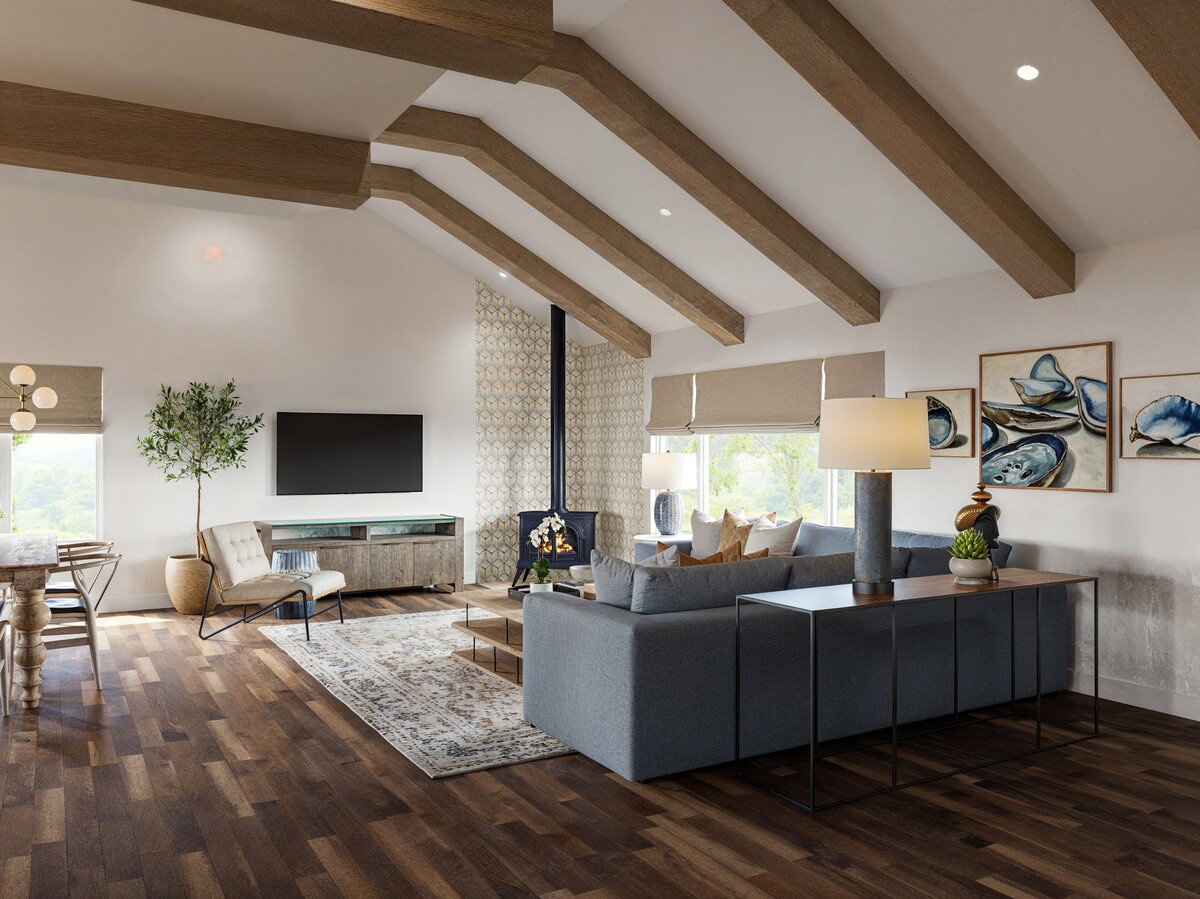 Sophisticated Spanish Mediterranean Home Design Rendering thumb