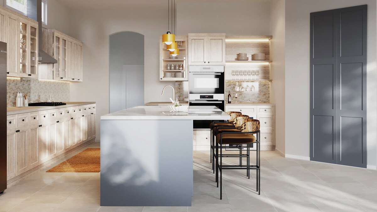 Modern Chic Home Design Renovation Rendering thumb