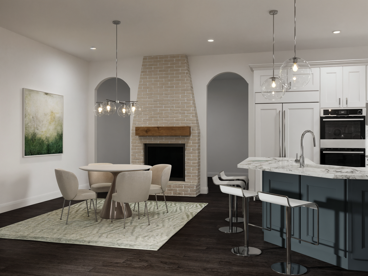 Modern Two Toned Kitchen Remodel Rendering thumb