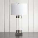 Online Designer Combined Living/Dining Avenue Nickel Table Lamp with USB Port, Set of 2