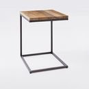 Online Designer Living Room Box Frame C-Base Side Table - Rustic Mango/Antique Bronze