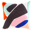 Online Designer Living Room Kate Spade New York by Jaipur Yorkville Abstract Art Throw Pillow