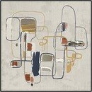 Online Designer Combined Living/Dining Abstract Colored Cadence Art