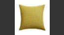 Online Designer Combined Living/Dining Liano Yellow Monochrome Pillow with Down-Alternative Insert 23