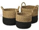Online Designer Combined Living/Dining Wolford Seagrass 3 Piece Wicker Basket Set