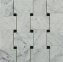 Online Designer Bathroom Arbor Carrara With Black Dot Marble Tile, Polished