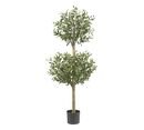 Online Designer Other Faux Potted Olive Double Topiary Tree