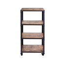 Online Designer Home/Small Office Charm' 4 Tier Wood and Metal Utility Cart by Mind Reader