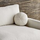 Online Designer Combined Living/Dining Rounded White Pillow