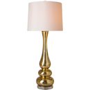 Online Designer Combined Living/Dining Gold and White Wave Lamp
