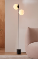 Online Designer Combined Living/Dining Sphere & Stem 2-Light Floor Lamp (62