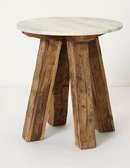 Online Designer Living Room Marble-Topped Side Table